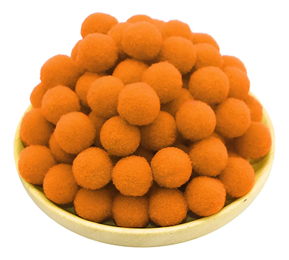 Pompom Bolinha 2cm - 100 Unidades Ro.141007 Cor Laranja Fluor 004