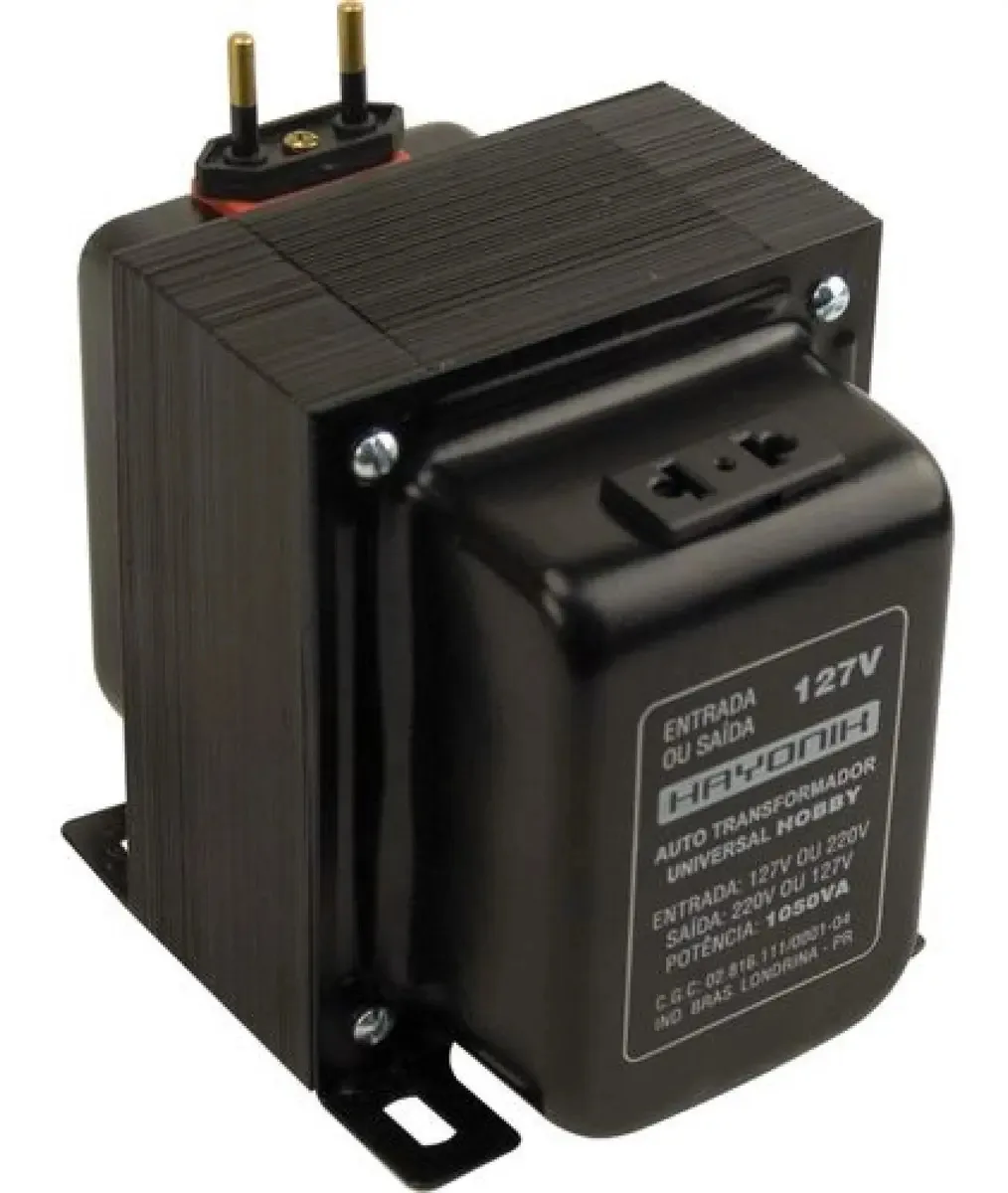 Auto Transformador Universal 127/220vac E 220/127vac 1050va