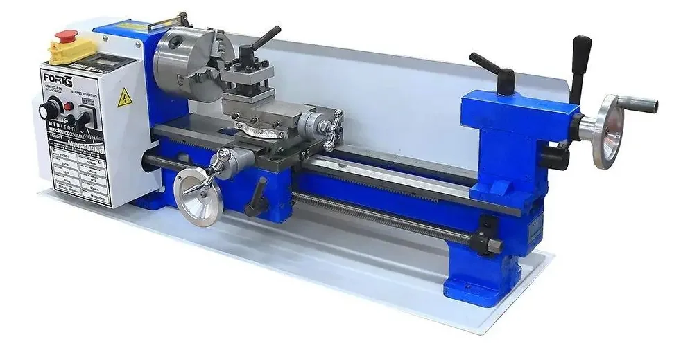 Mini Torno Mecânico Profissional Fortg 350mm 550w