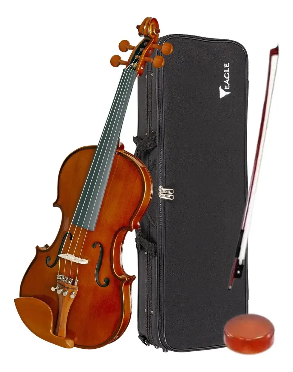 Violino Eagle Ve 441 4/4 Marrom-escuro Acabamento Brilhante