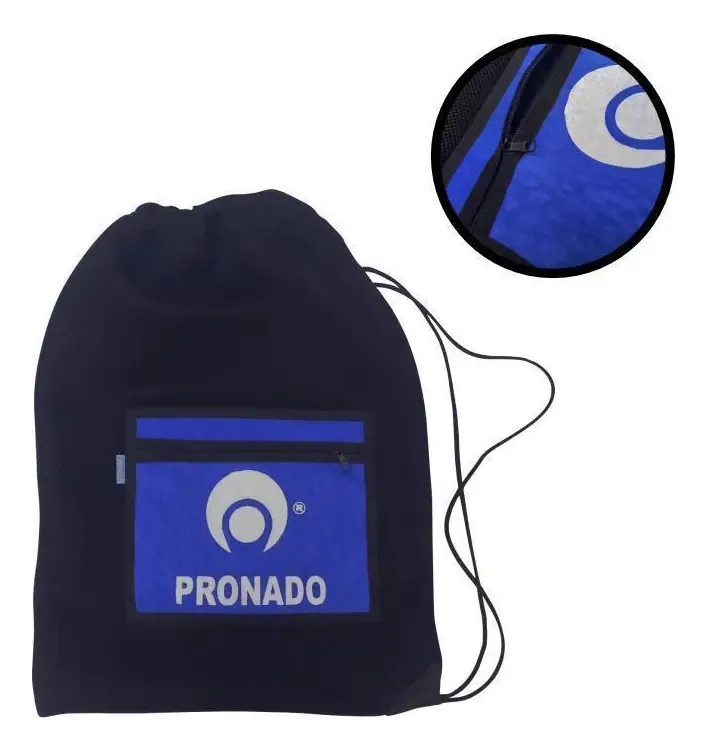 Saco Mochila De Tela Esportivo Preto Pronado