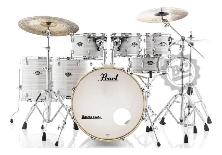 Bateria Pearl Export Exx White 20,8,10,12,14,16 Ferragens
