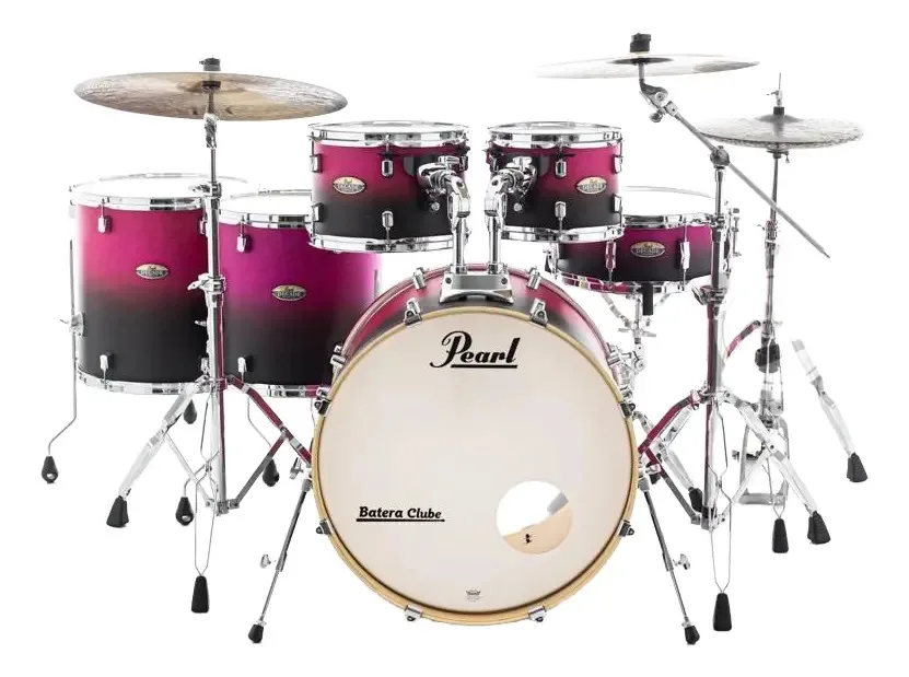 Bateria Pearl Decade Raspberry 20,10,12,14,16 Ferragens