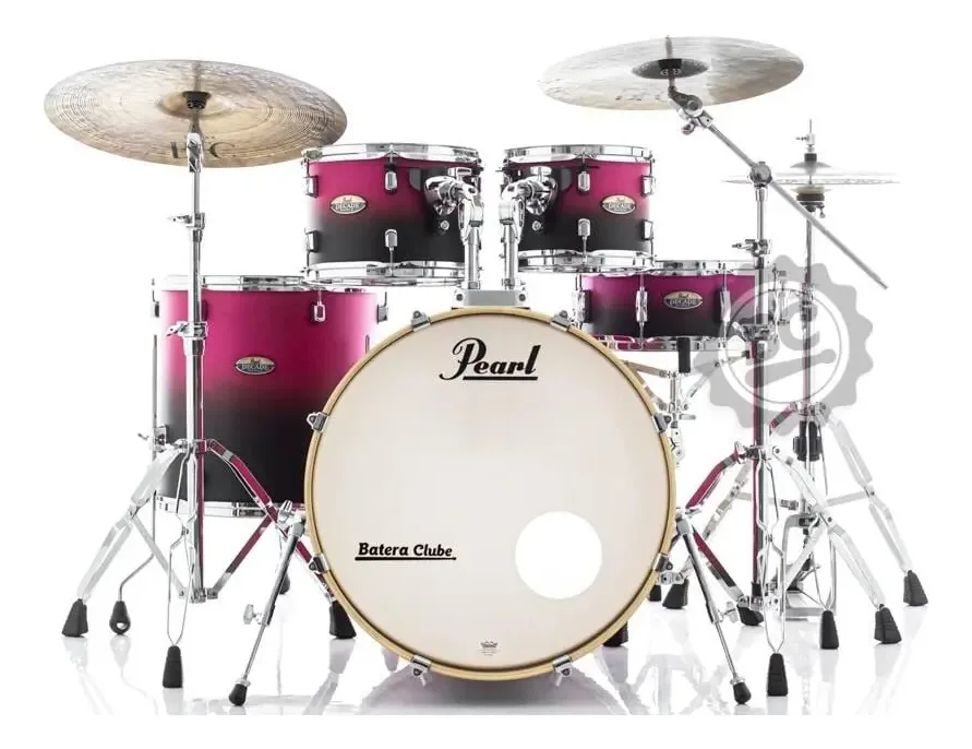 Bateria Pearl Decade Raspberry 20,10,12,14 Ferragens