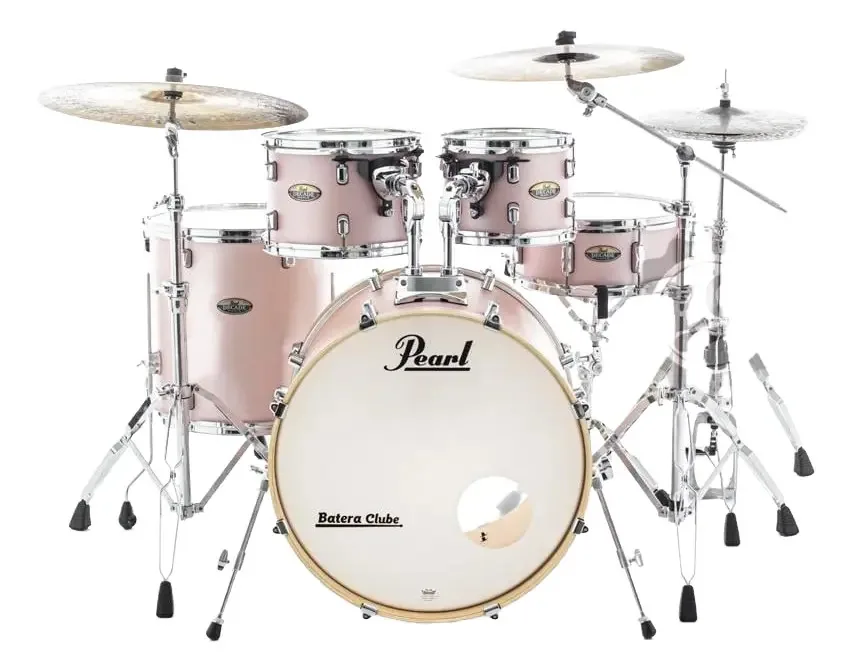 Bateria Pearl Decade Rose 20,10,12,14 Ferragens