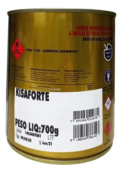 Cola De Contato Killing Kisaforte 700g - Cola Amarelada
