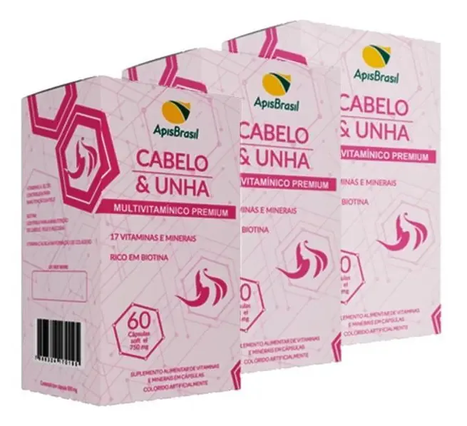Cabelo & Unha Premium Apisbrasil Leve 3