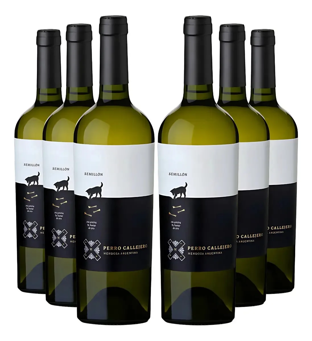 Kit 6 Vinhos Argentino Perro Callejero Semillon 750ml