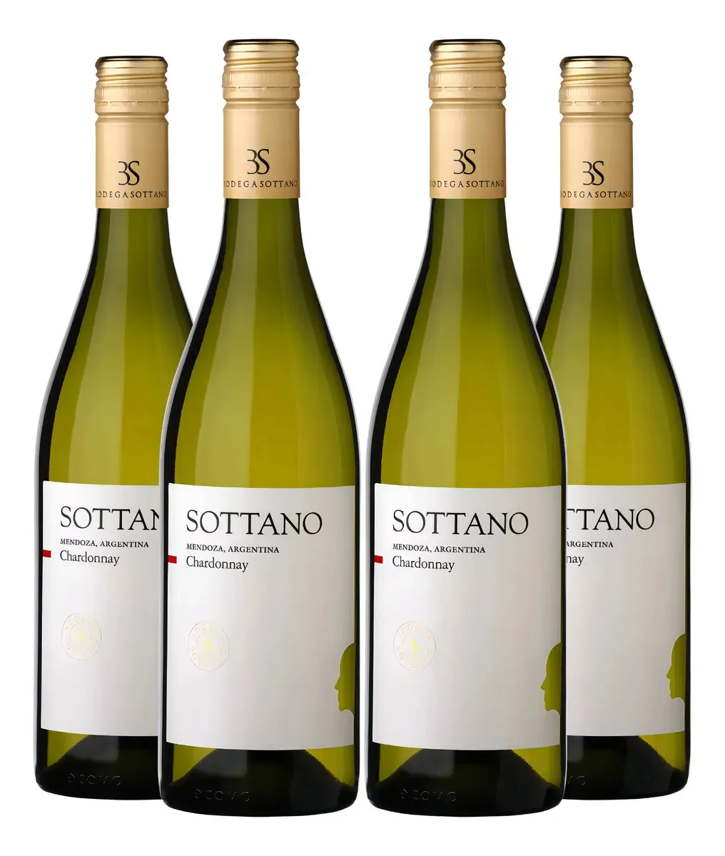 Kit 4 Vinhos Argentino Sottano Chardonnay Branco 750ml