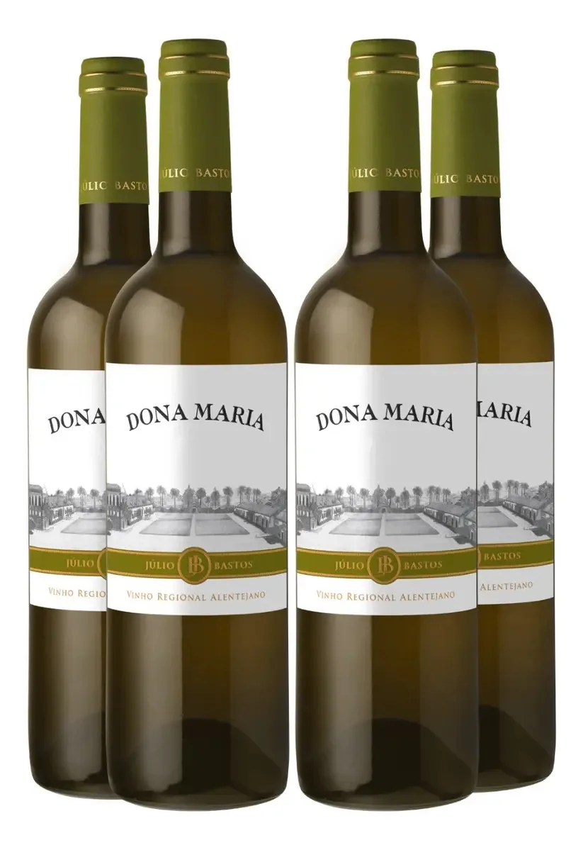 Kit 4 Vinhos Portugues Dona Maria Branco 750ml