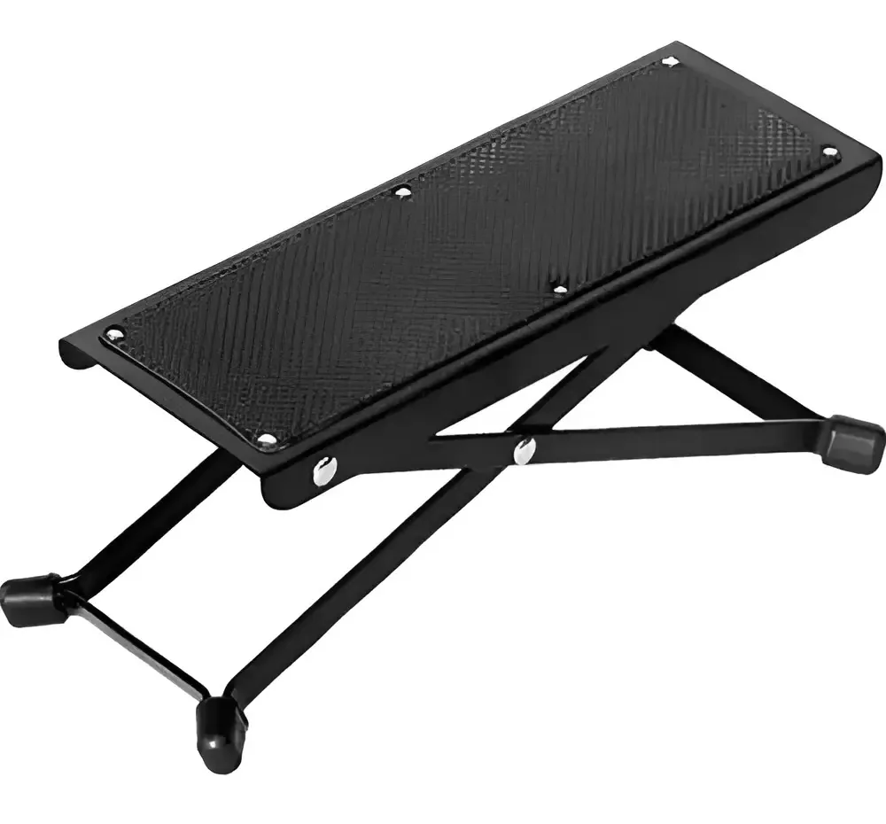 Apoio De Pé Para Violão Guitarra Cor Preto