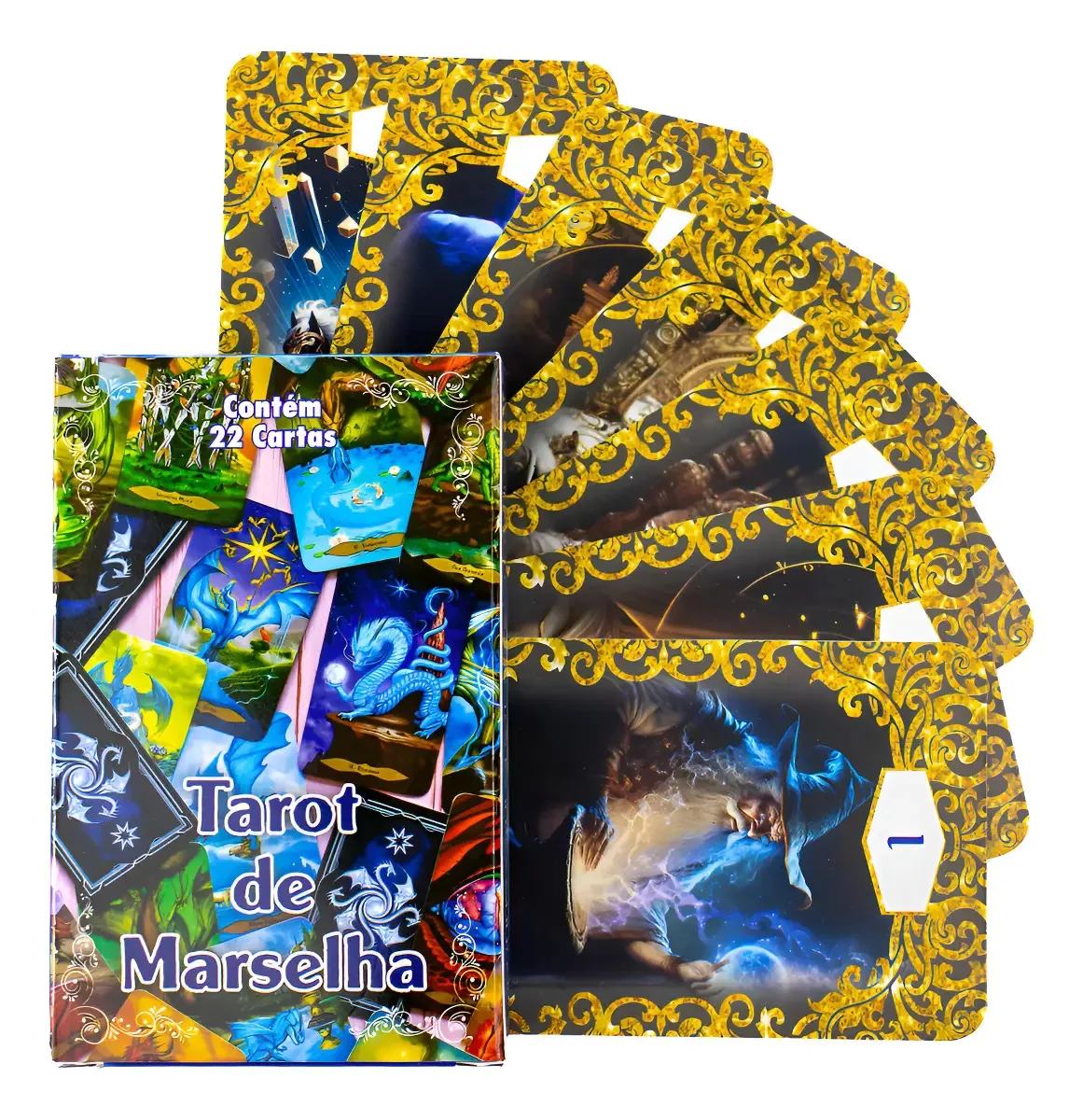 Baralho Tarot De Marselha 22 Cartas Com Manual