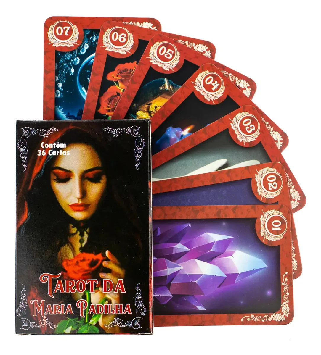 Baralho Tarot Maria Padilha 36 Cartas Invicto com Manual