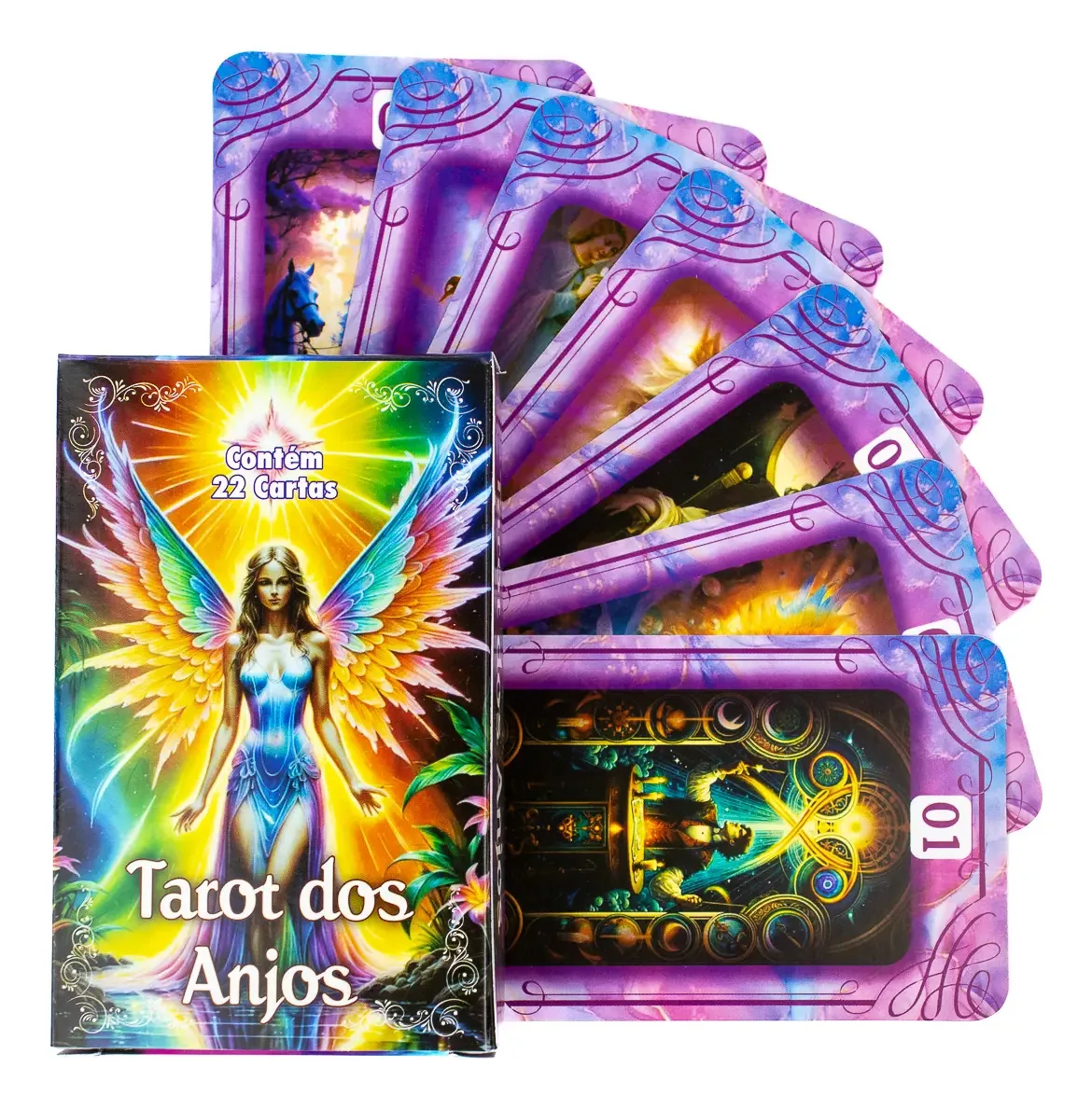 Cartas de tarot Egípcio Invicto Tarot dos Anjos