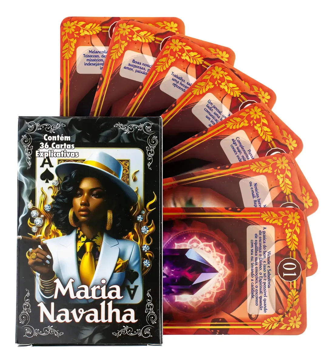 Baralho Maria Navalha 36 Cartas Explicativas
