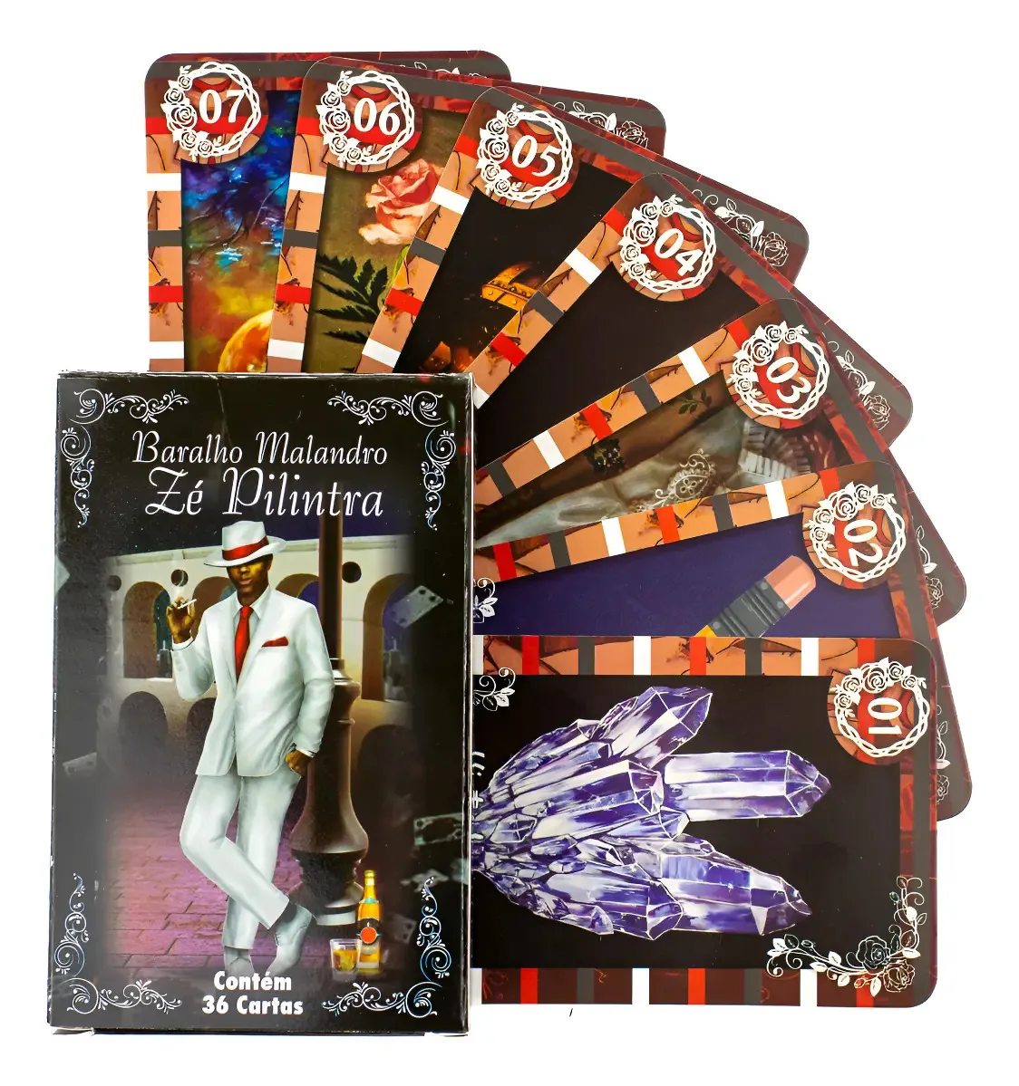 Baralho Malandro Zé Pilintra 36 Cartas Com Manual