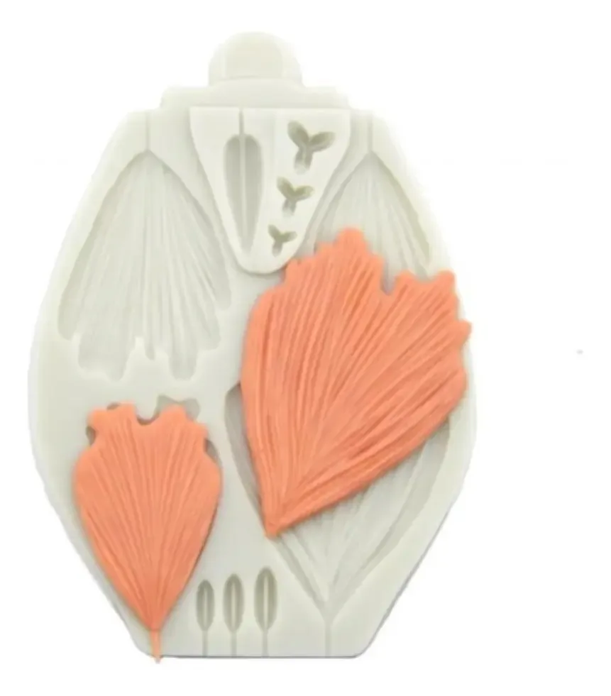 Molde De Silicone Marcador Flor Peônia