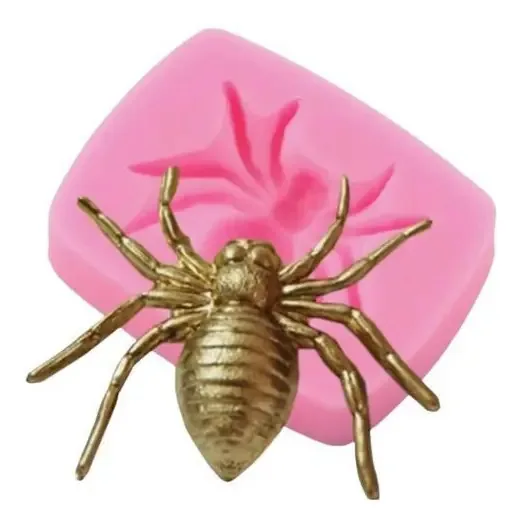 Molde De Silicone Aranha Realista