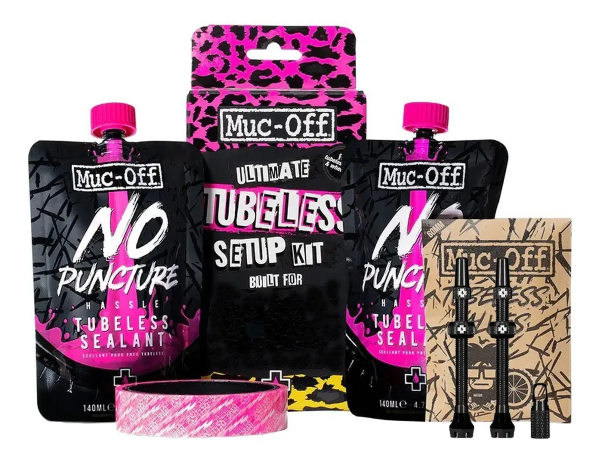 Kit Muc-off 2 Selantes Para Pneus + Válvulas + Fita De Aro