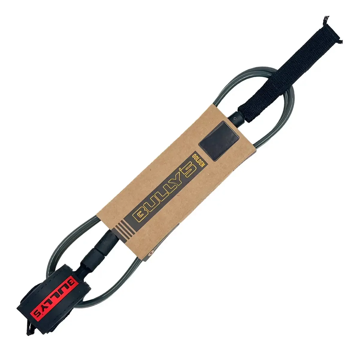 Leash Bullys 6' X 6 Mm - Golden New - Cordinha Prancha Surf Cor Fumê E Vermelho