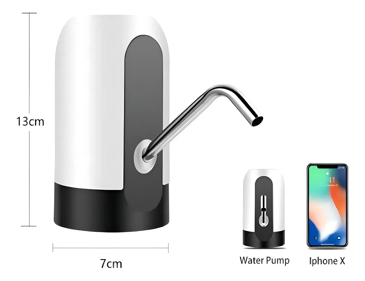 Bomba Elétrica Para Garrafão Galão Água Recarregável Usb