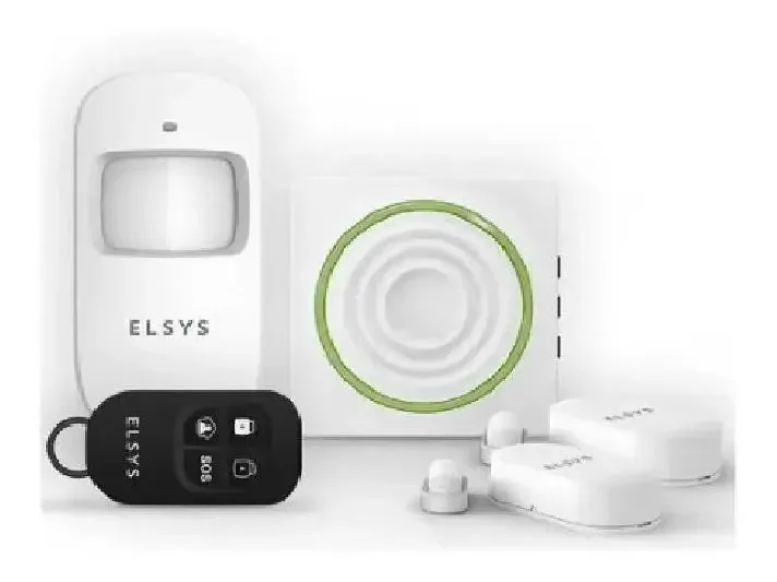 Kit Alarme Wifi Com Sensores Sem Fio Esa-kw1080 Elsys