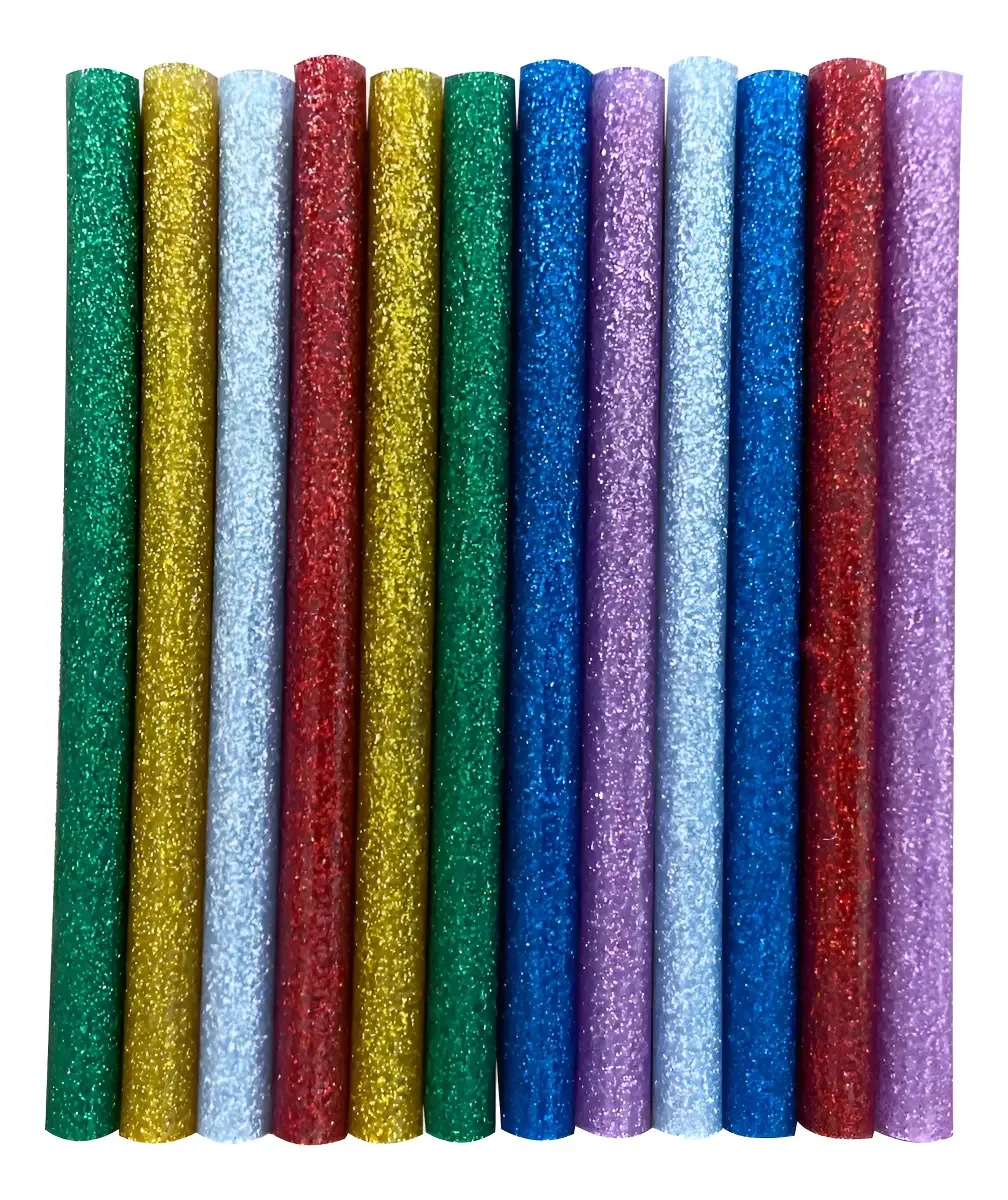 Kit Bastão de Cola Quente Colorida Com Glitter Para Artesanato Lanmax