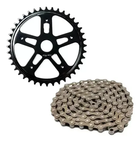 Kit Bike Mtb S/ Marcha Coroa 46d + Corrente Grossa Bicicleta