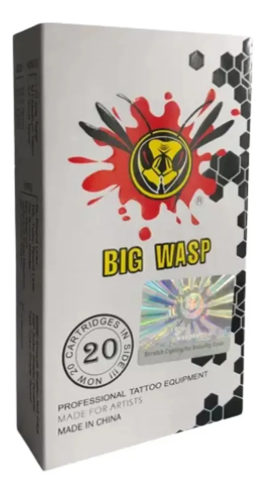 Cartuchos Big Wasp Matte Traço 10 Un 3RL Agulhas Cirúrgicas
