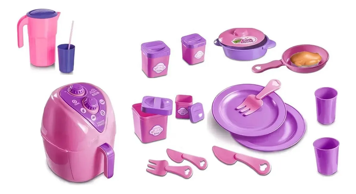 Cozinha Infantil Comidinhas Panelinhas 19 Brinquedos Casinha