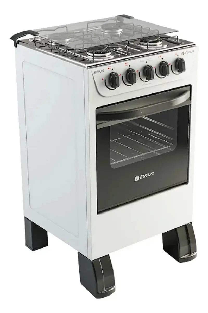 Fogão 4 Bocas New Sirius Braslar Branco