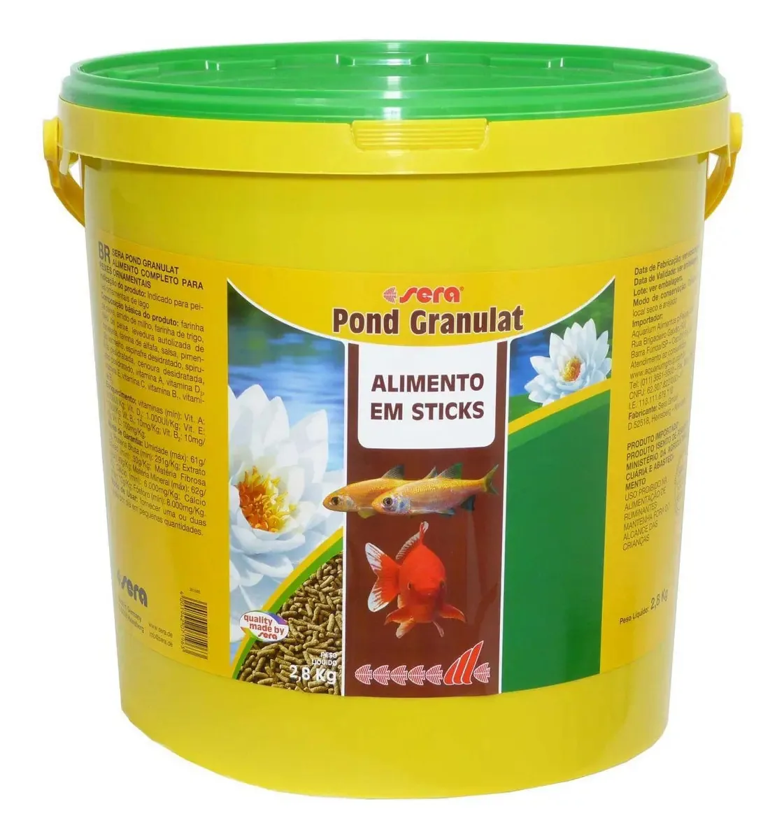 Ração Sera Pond Granulat 2x Baldes 1,5kg