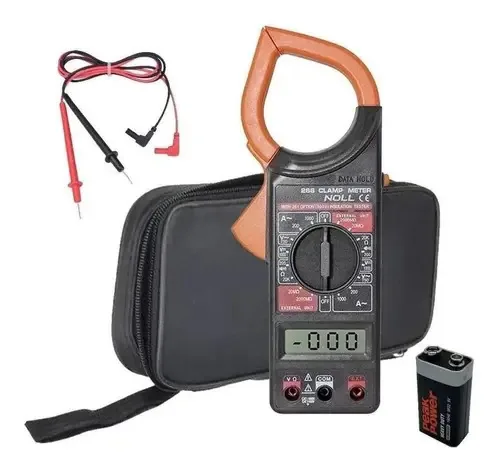 Alicate Amperimetro Digital Profissional + Bateria 9v