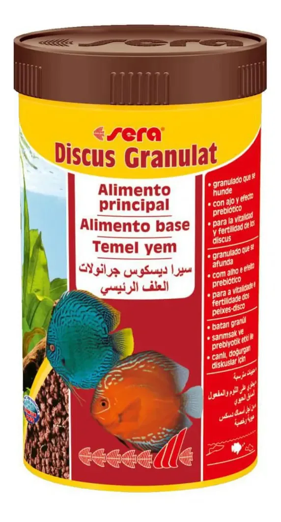 Alimento Base Para Peixes Disco Sera Discus Granulat - 480g