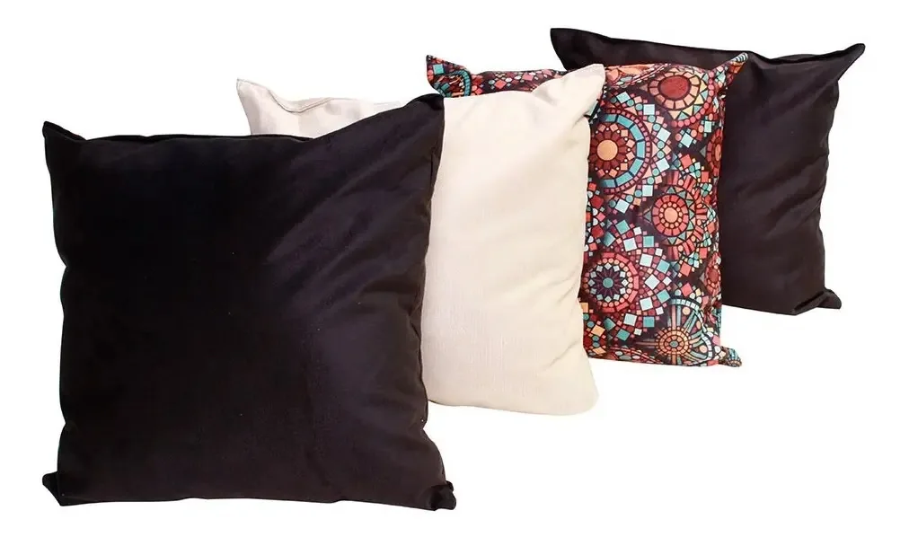 Almofadas Decorativas Para Sala 4 Unidades 45cm Suede