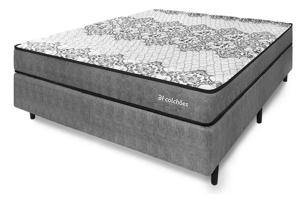 Cama Box Casal Ortopédico Firme Sleep Time 138x188x51 Bf Colchões
