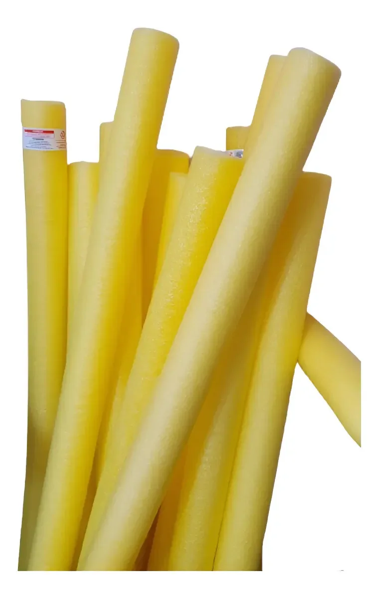 10 Unid Boia De Piscina Natação Flutuador Macarrão Espaguete Cor Amarelo - HURACAN DISTRIBUIDORA