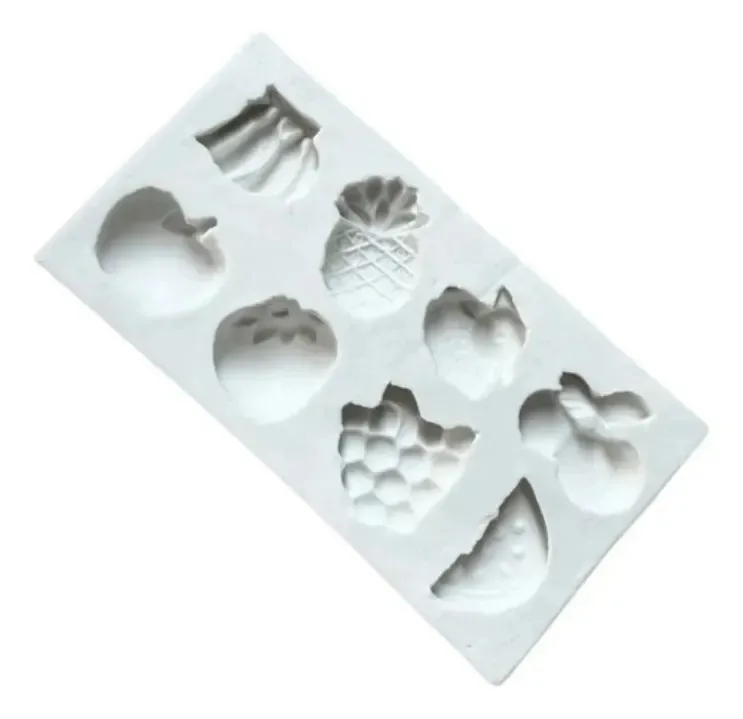 Molde De Silicone Frutas Para Confeitaria E Biscuit
