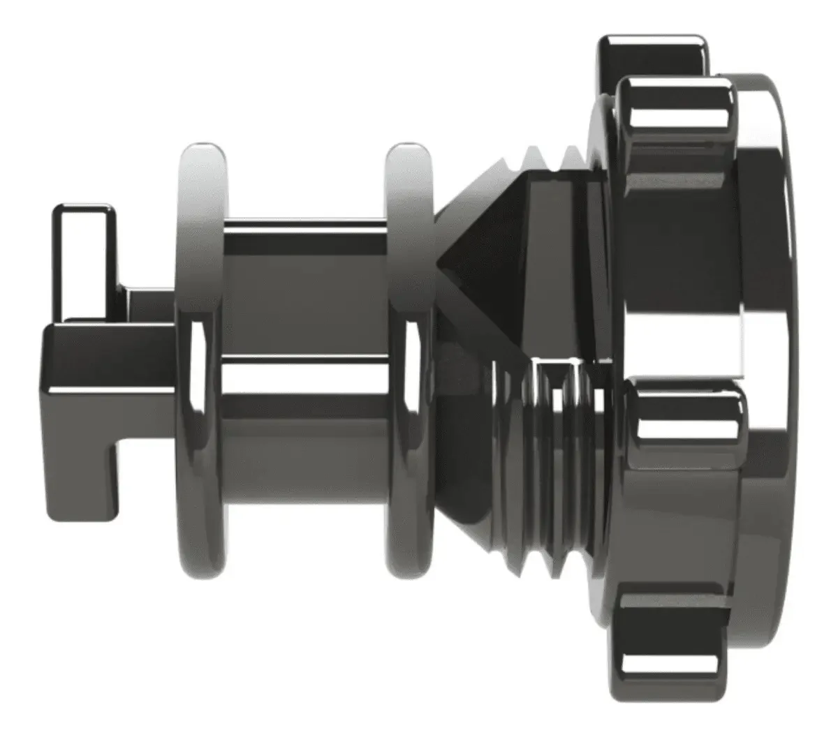 Isolador Para Vergalhão 3/8 Cerca Eletrica Pct C/ 250 Peças Cor Preto