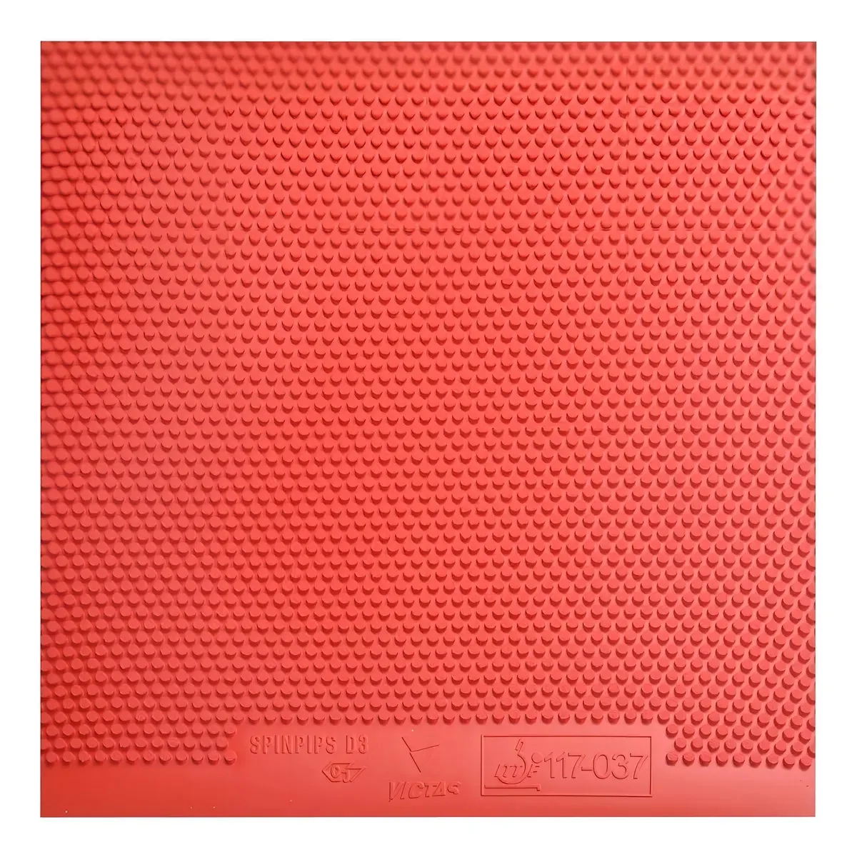 Borracha Pino Curto Victas Spinpips D3 Defesa Tênis Mesa Cor Vermelho