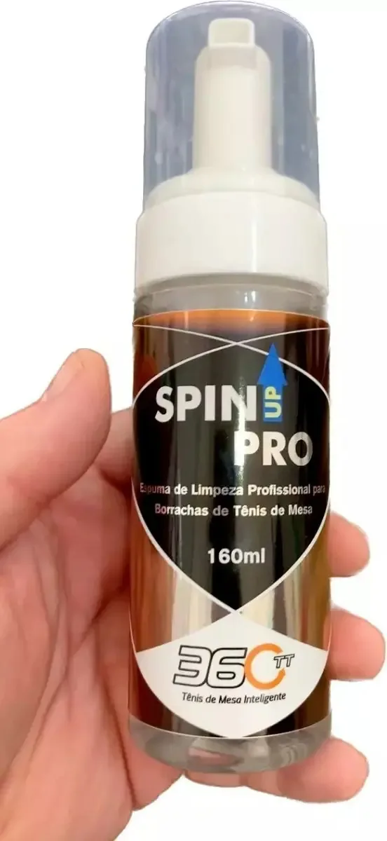 Limpador Espuma SpinUp Pro 360TT Para Borracha Tênis Mesa 160ml
