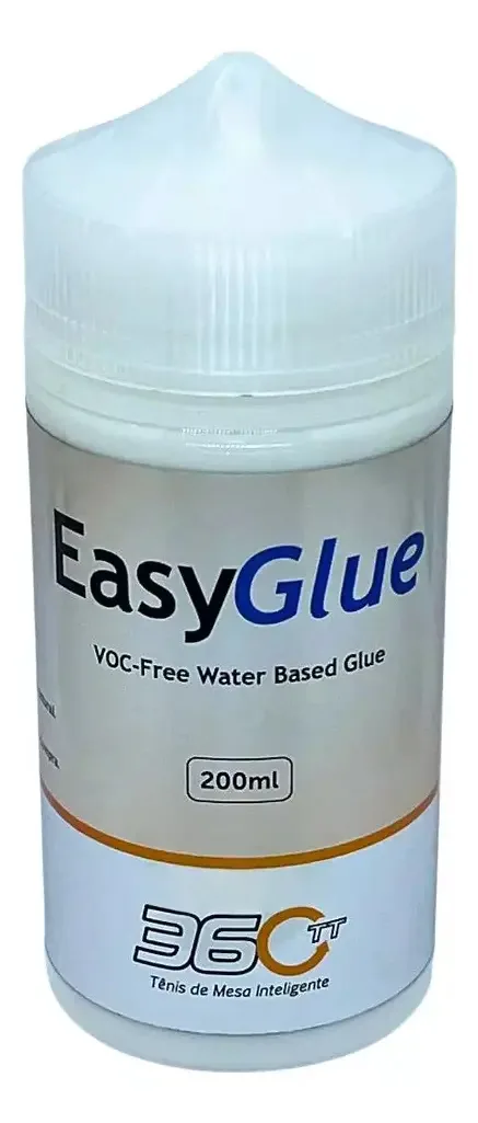 Cola Borracha 360TT Easy Glue 200ml Branco Tênis Mesa Profissional