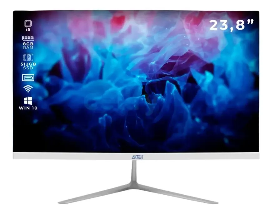 All In One Computador Win10 Slim Lcd 23,8'' I5 512gb Full Hd