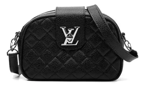 Bolsa Transversal Preta Feminina Casual