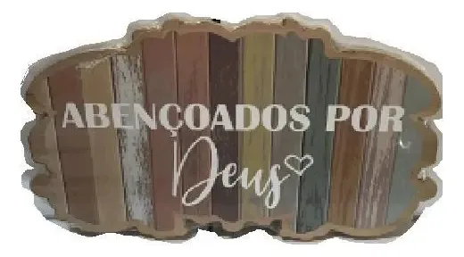 Quadro Decorativo Abençoados Por Deus - Fwb