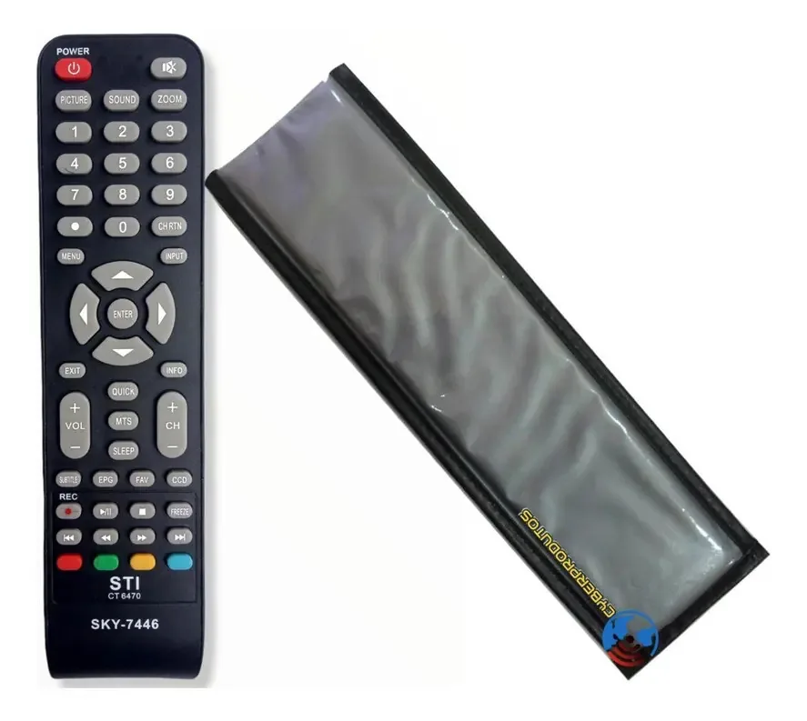 Controle Para Sti Toshiba Ct6470 / Le-3273 / Le-3973 + Capa