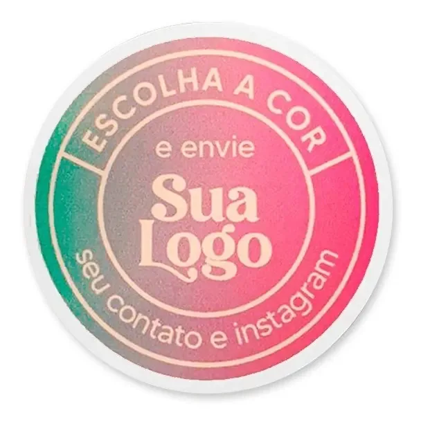 700 Etiquetas Adesivos Rótulos Personalizados 5x5cm Cor Colorido