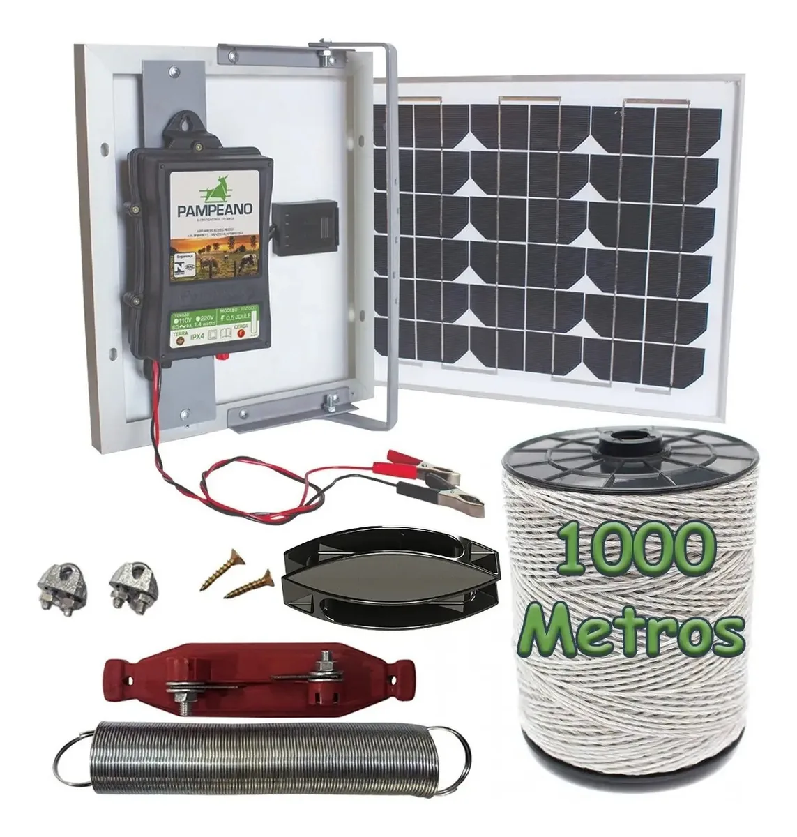 Cerca Elétrica Para Gado Solar Kit Completo Com Acessórios