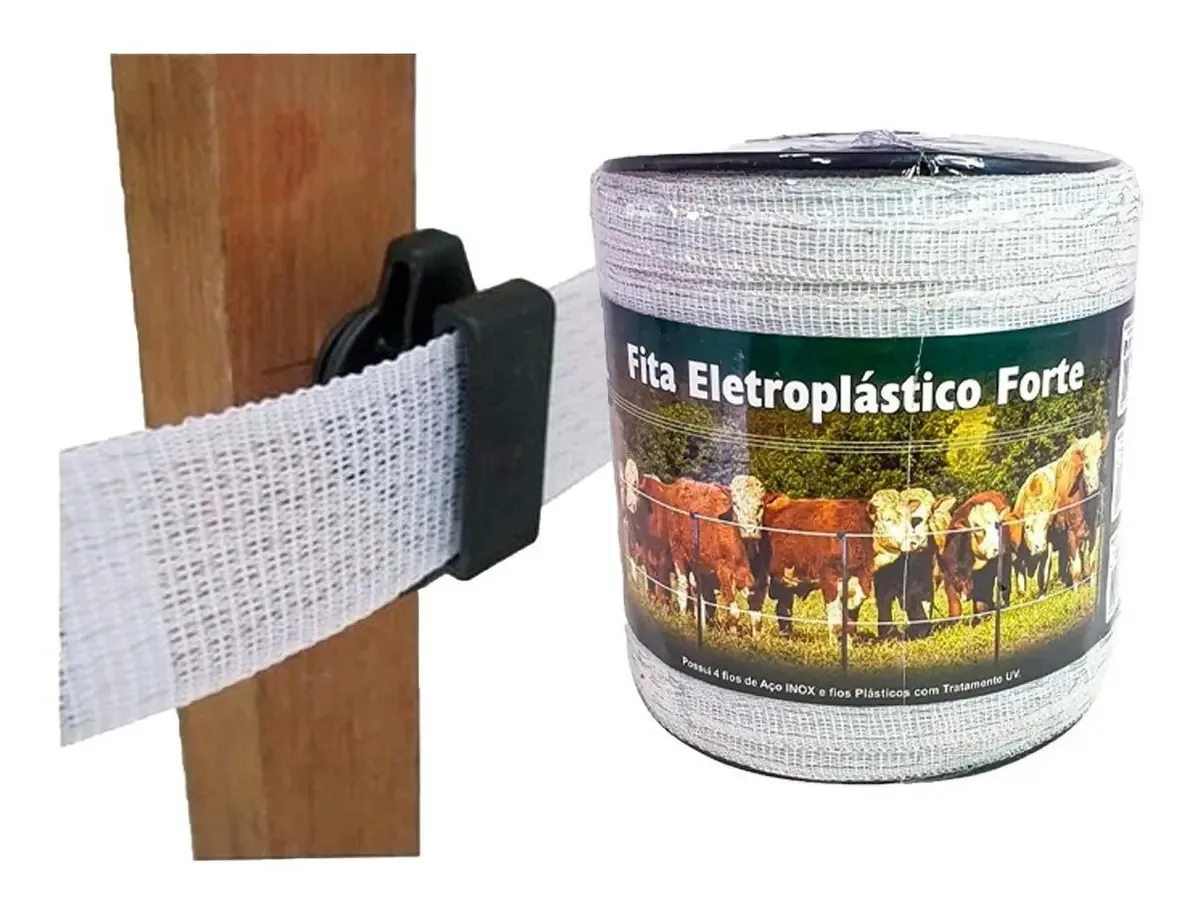 Cerca Elétrica Rural Agro 40x2 400 Metros Fita Cordão