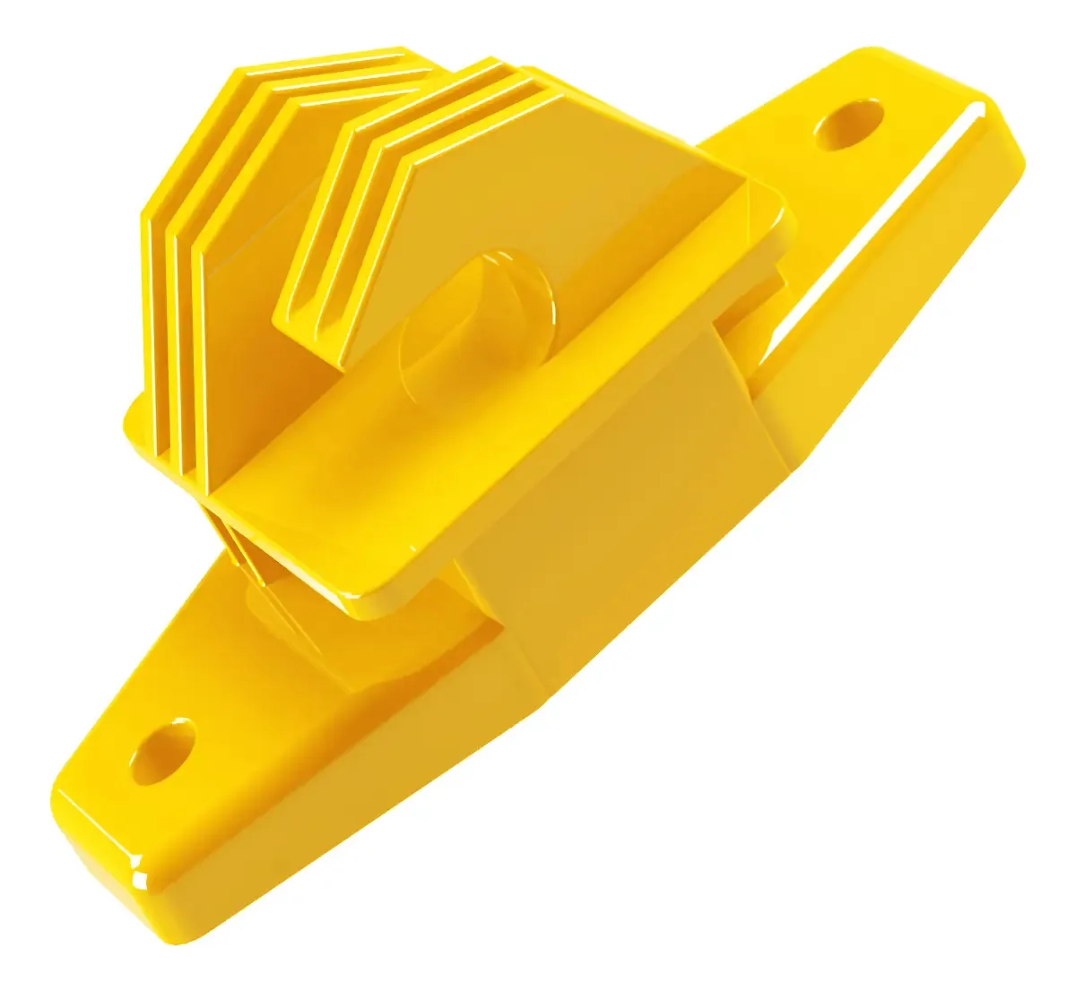 Isolador W Ambientude Amarelo Para Cercas Elétricas 100 Unidades